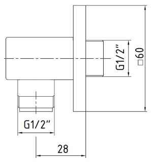 Шланговое подсоединение E.C.A. Elea 102126388C1EX чёрный